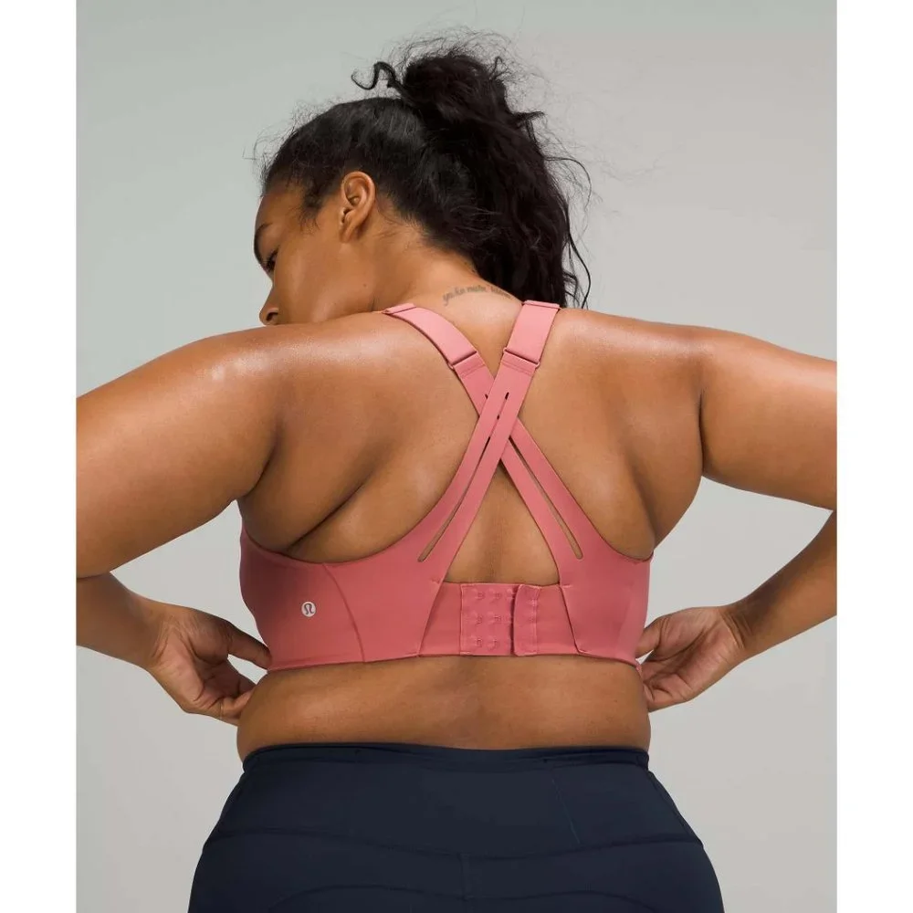 NEW Lululemon Air Support Sports Bra High Support Brier Rose Pink Puff $98 36DDD - Picture 5 of 10